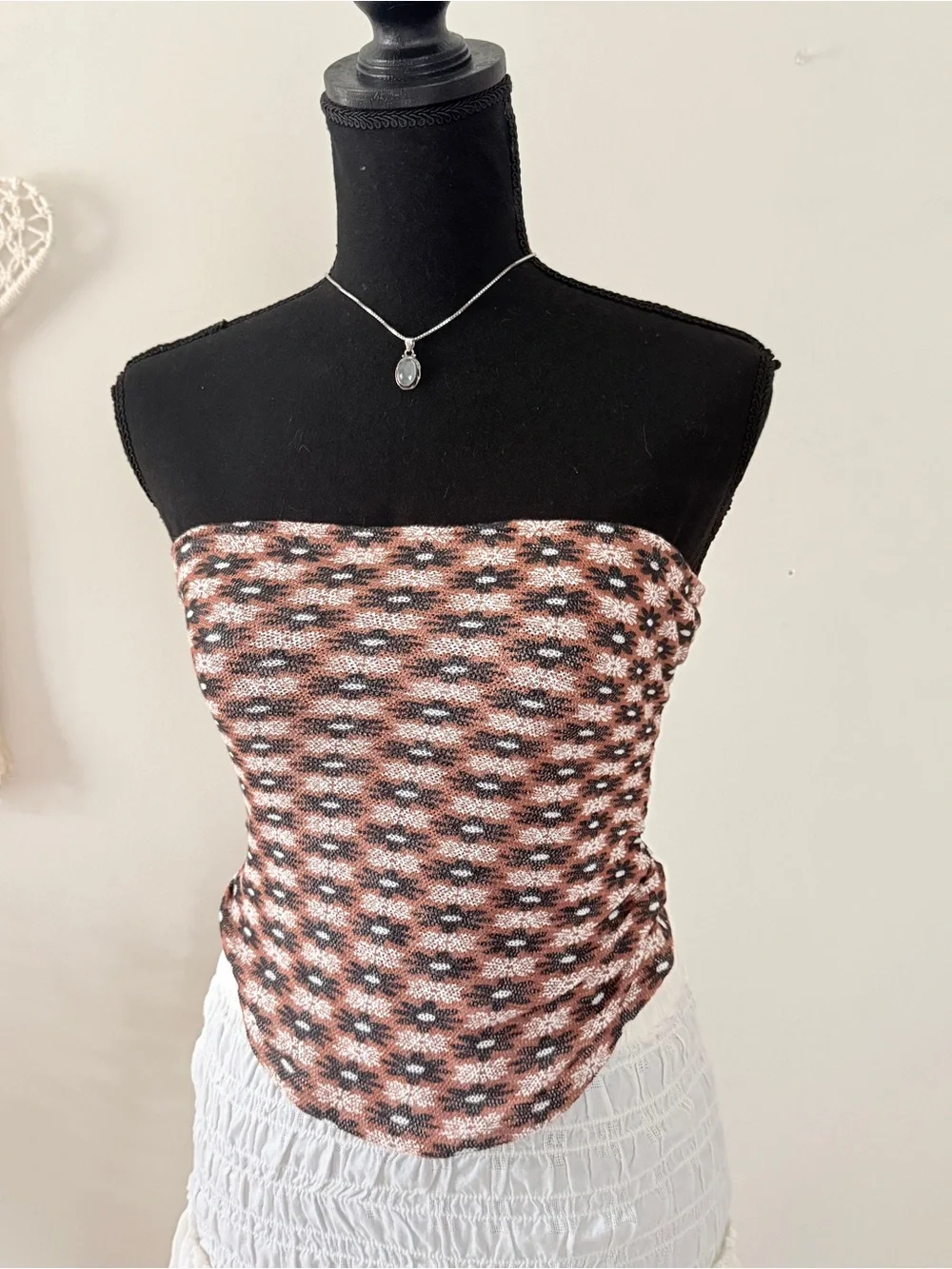 New with Tags Free People Patterned Tube Top Size XS